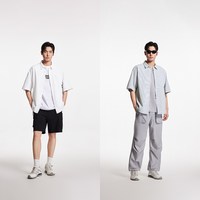 JACK&JONES/杰克琼斯 男士泡泡纱短袖衬衫