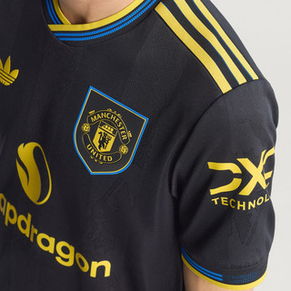 adidas 曼联球员版第二客场足球短袖球衣