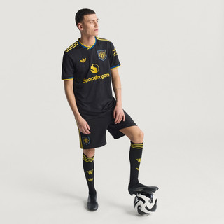 adidas 曼联球员版第二客场足球短袖球衣