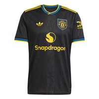 adidas 曼联第二客场球迷版速干足球短袖T恤 黑色 5XL