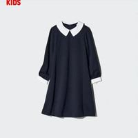 优衣库 童装女童针织裙优衣库连衣裙礼服礼裙校服演出服可机洗475693