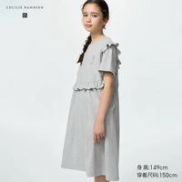 优衣库 童装女童荷叶边连衣裙/短袖优衣库合作款/裙子488239