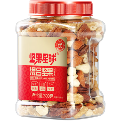 沃隆 每日坚果 5种纯坚果仁 500g  （买一赠一）