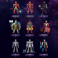 布鲁可积木 漫威英雄群星版04巅峰对决 端盒9个 拼装模型