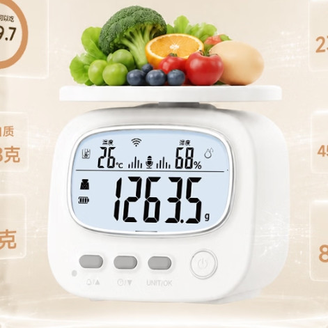 新品发售：香山 京东联名款电子厨房秤 0.1g/5kg