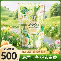 蓝漂 大袋香氛洗衣液补充去渍不伤手去污袋装家庭装正品留香