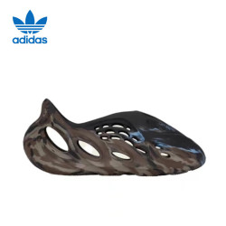 adidas ORIGINALS Originals Yeezy Foam Runner 椰子男鞋女鞋镂空洞洞鞋情侣凉鞋 ID4126 黑炫彩 36.5