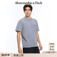 Abercrombie & Fitch 经典小麋鹿图案美式纯棉重磅短袖T恤26夏秋新款男装