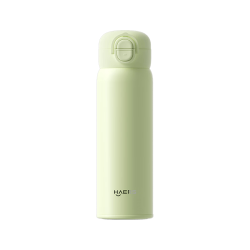 HAERS 316L不锈钢吸管保温杯 绿色 500ml