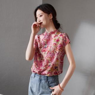 索菲丝尔 女士印花短袖衬衫