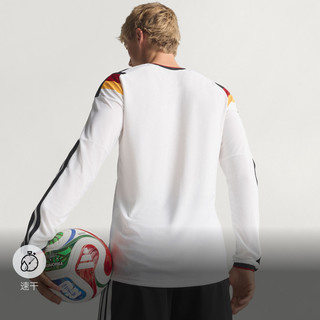 adidas JM1336 速干透气 德国国家队主场球员版长袖足球服