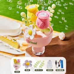 欧因 电动泡泡机婚礼全自动出泡儿童加特林泡泡枪泡泡机