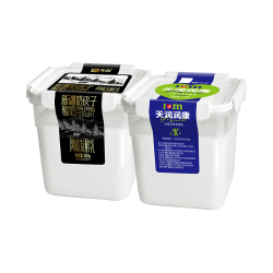 天润 润康方桶酸奶1kg+奶皮子酸奶880g 组合装