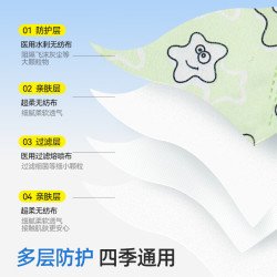 维德 儿童3D立体口罩 0-3岁 50只 医用口罩
