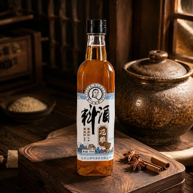 王致和 花雕料酒 500ml 瓶装