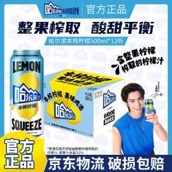 哈尔滨啤酒 柠檬果味啤酒 500ml*12听