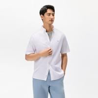 TOMMY HILFIGER TommyHilfiger夏季男牛津纺商务正装纯色小绣标短袖衬衫外套