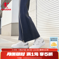 乔丹 女鞋板鞋夏季透气小白鞋潮流休闲运动鞋 乔丹白/银色 36