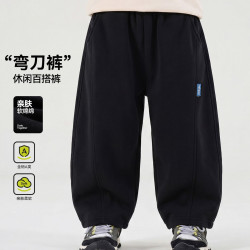 嘟嘟家 儿童裤子纯棉秋季男童休闲裤秋装女童长裤宝宝运动裤童装