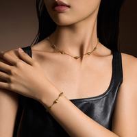 MONOLOGUE 链金主义复古黄金爱心logo手链MR2000礼物经典送女友礼物 爱心logo手链 15cm