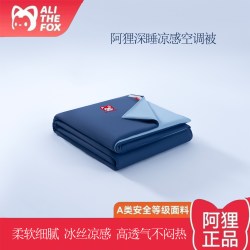 阿狸 深睡冰丝凉感空调薄被 儿童夏季可机洗双人夏凉被
