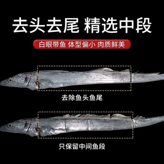 颐晟泰 东海带鱼中段 冷冻 3斤 生鲜水产