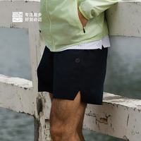 必迈 跑步运动训练短裤男春夏通勤慢跑可放手机速干裤子男 骑士黑-弹力速干 L 码