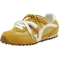 Bata 【专利抗菌】王子奇同款牛皮软弹巧克力豆休闲德训运动鞋女