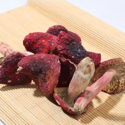2026新货野生云南正宗红面蓝底红菇半开伞三角菇红蘑菇干货