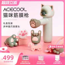 ACECOOL Kitty-A 筋膜枪 贴贴猫-粉色鎏金DIY礼盒