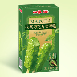 明治 巧克力味雪糕 彩盒装 抹茶巧克力 35g*4支