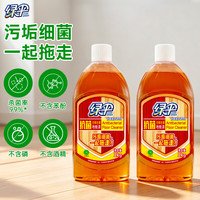 绿伞 地板清洁剂1kg *2瓶  实木竹木复合地板瓷砖清洁液