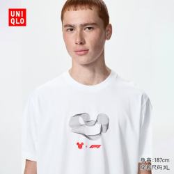优衣库 488131 Disney x F1联名印花 白色 L 短袖T恤