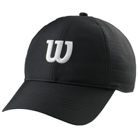 Wilson 男士网球帽 超轻透气网眼 黑色 均码