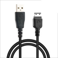 Avigers 三星扁宽插口 5V充电头+数据线 黑色 手机配件套装