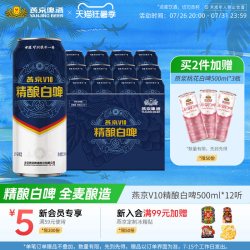 燕京啤酒 V10 白啤 啤酒
