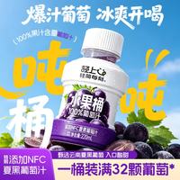 轻上 西梅饮汁复合浓缩果蔬汁 椰子水椰汁果汁等多口味饮品饮料 100%果汁含量葡萄汁220ml*10