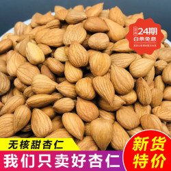 京东 皇金蜜新疆特产生大甜杏仁新鲜南杏仁自然晾晒孕妇可食坚果小零食散装 新疆南疆特产杏仁4斤