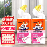 威猛先生 璀璨花舞 洁厕灵 马桶清洁剂 除垢除菌 600克*2瓶装