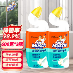 威猛先生 淡雅茉莉洁厕液600g家用厕所马桶清洁除臭除菌除垢洁厕啫喱2瓶