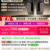 小米 智能门锁G300猫眼版家用指纹锁密码锁全自动锁电子锁防盗门锁