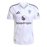 adidas 曼联球员版客场足球短袖球衣 白色 XS