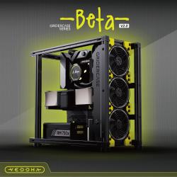 VEDDHA BETA V2.0 2020铝型材个性DIY开放式机箱水冷散热主机ATX机架 BETA V2.0 标准款 曜石黑
