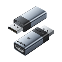 山泽 ZHQ-22 DP转HDMI转接头 4K高清 DisplayPort公对母 视频转换器