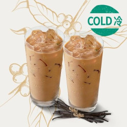 星巴克 双杯冰香草风味拿铁（大杯）兑换券·1张 1次券