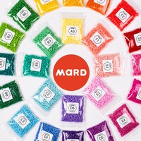 MARD拼豆221色补充包2.6mm小豆融合豆益智女孩手工玩具296色星芒