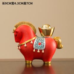 艾格辰 国潮马摆件招财茶宠