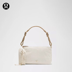 lululemon Ruched Mini 女士褶饰款单肩包 浅象牙白 O/S