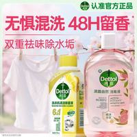 滴露 自然洗衣香氛消毒液1L+洗衣机消毒清洁剂金装柠檬250ml