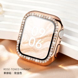匠戴 适用苹果S11手表保护壳iwatchs10保护套applewatch9表壳女生S8新款7壳膜一体SE3智能2钢化膜